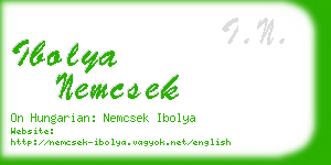 ibolya nemcsek business card